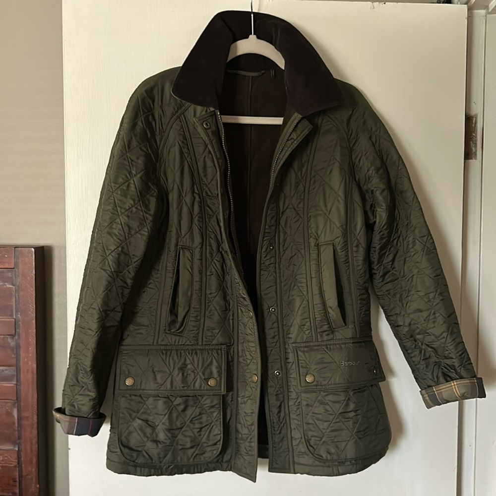 Barbour quilted women’s coat size 6!